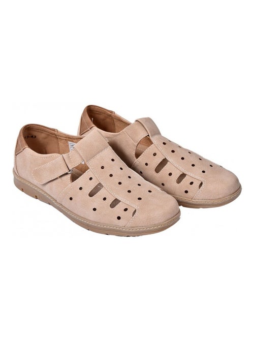 Mocasines para Hombre Forro CUERO PREMIUM VELCRO - Kiabi