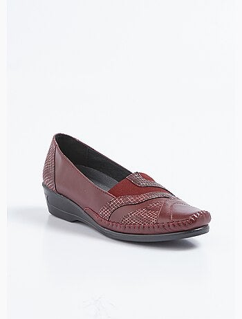 Mocasines piel con elástico ancho confort - Afibel