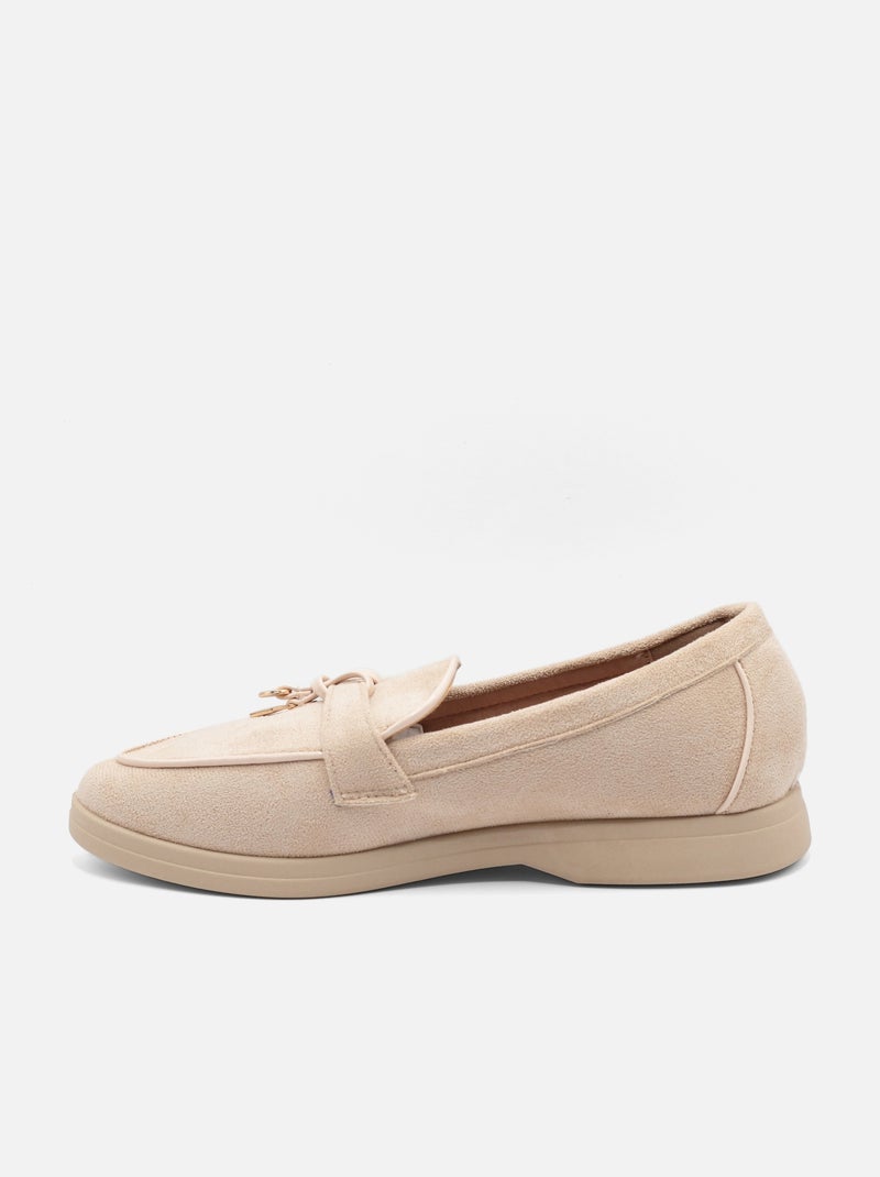 Mocasines sin cordones Beige - Kiabi
