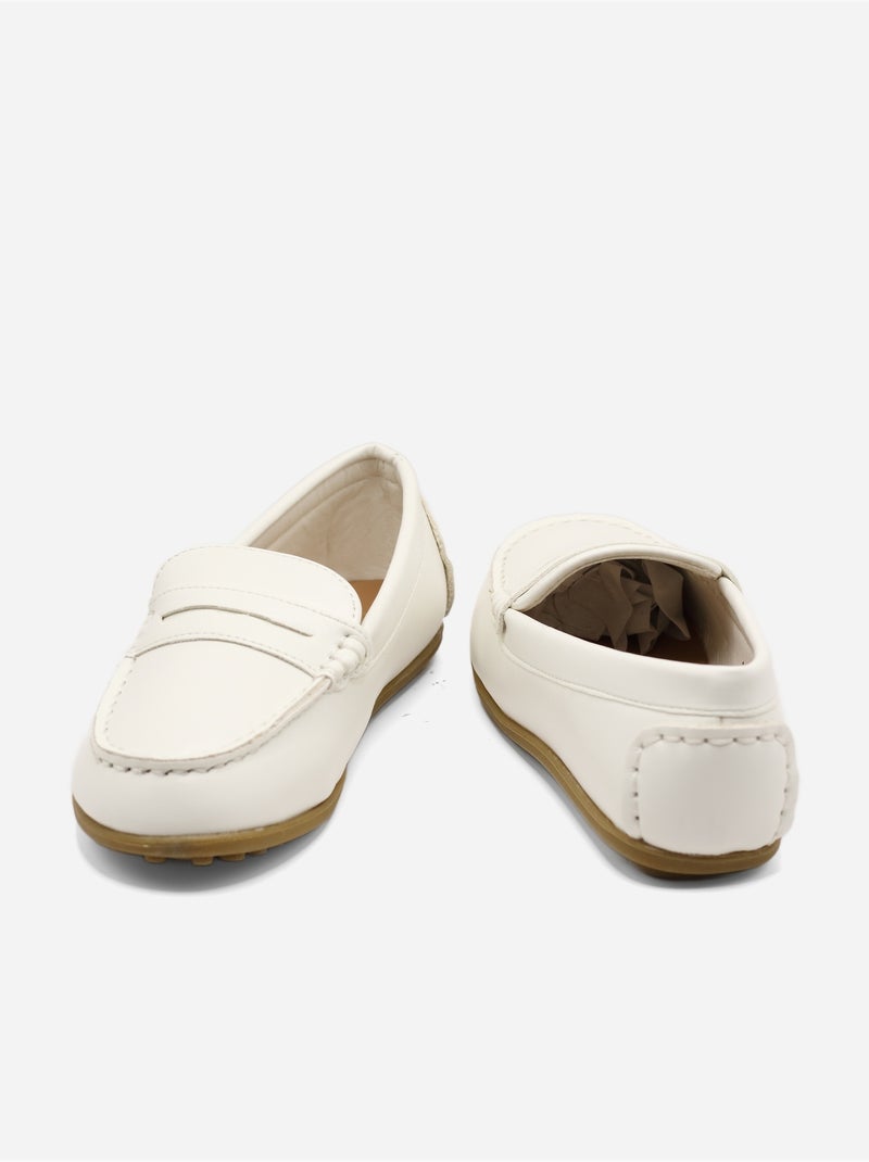 Mocasines sin cordones Blanco - Kiabi