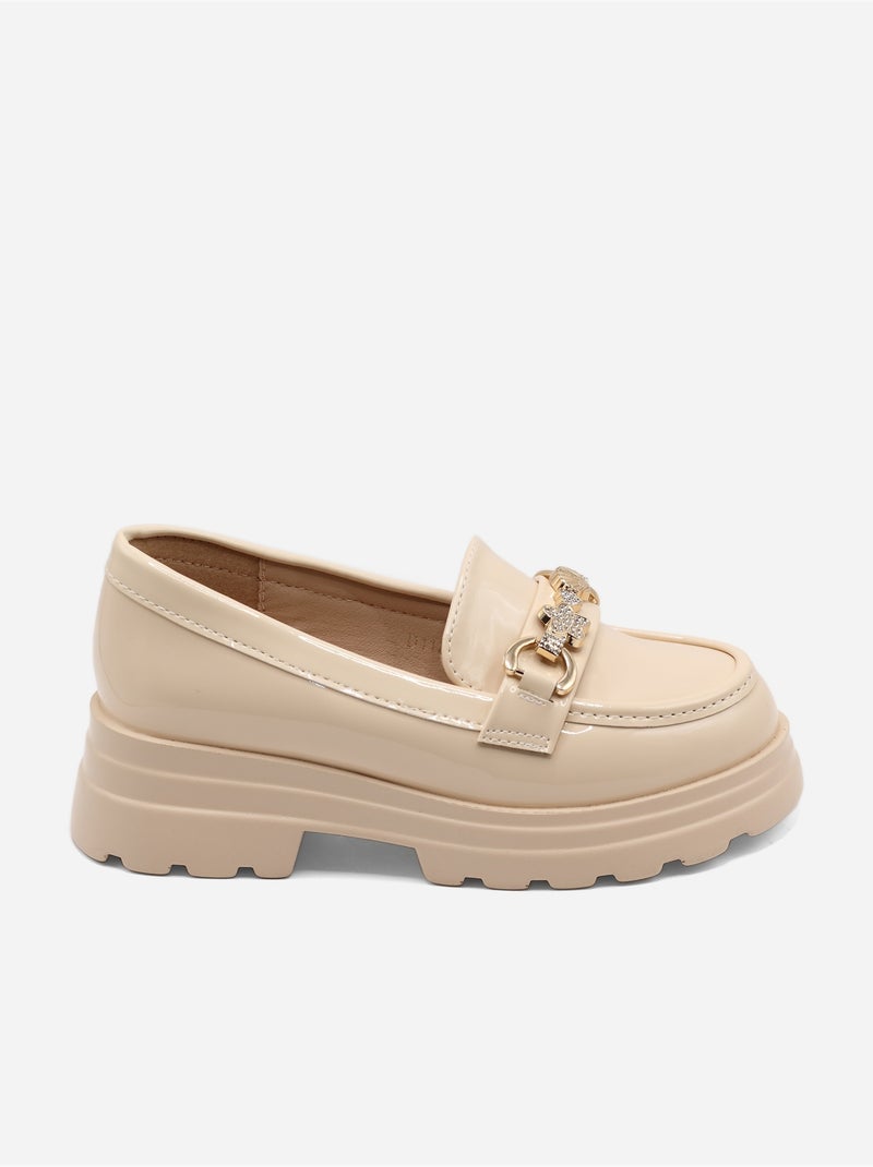 Mocasines sin cordones Crema - Kiabi