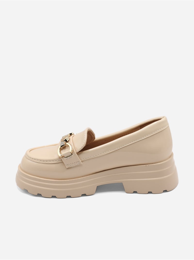 Mocasines sin cordones Crema - Kiabi