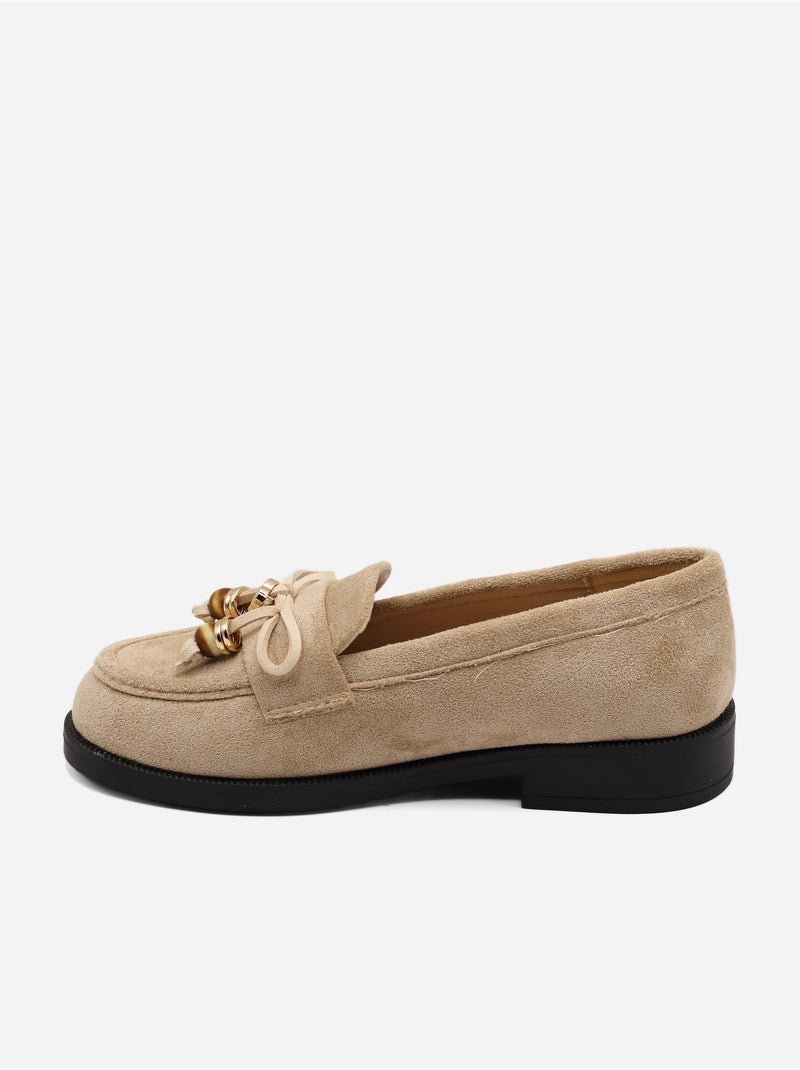 Mocasines sin cordones Crema - Kiabi