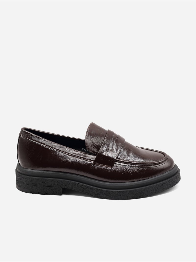 Mocasines sin cordones Marrón oscuro - Kiabi