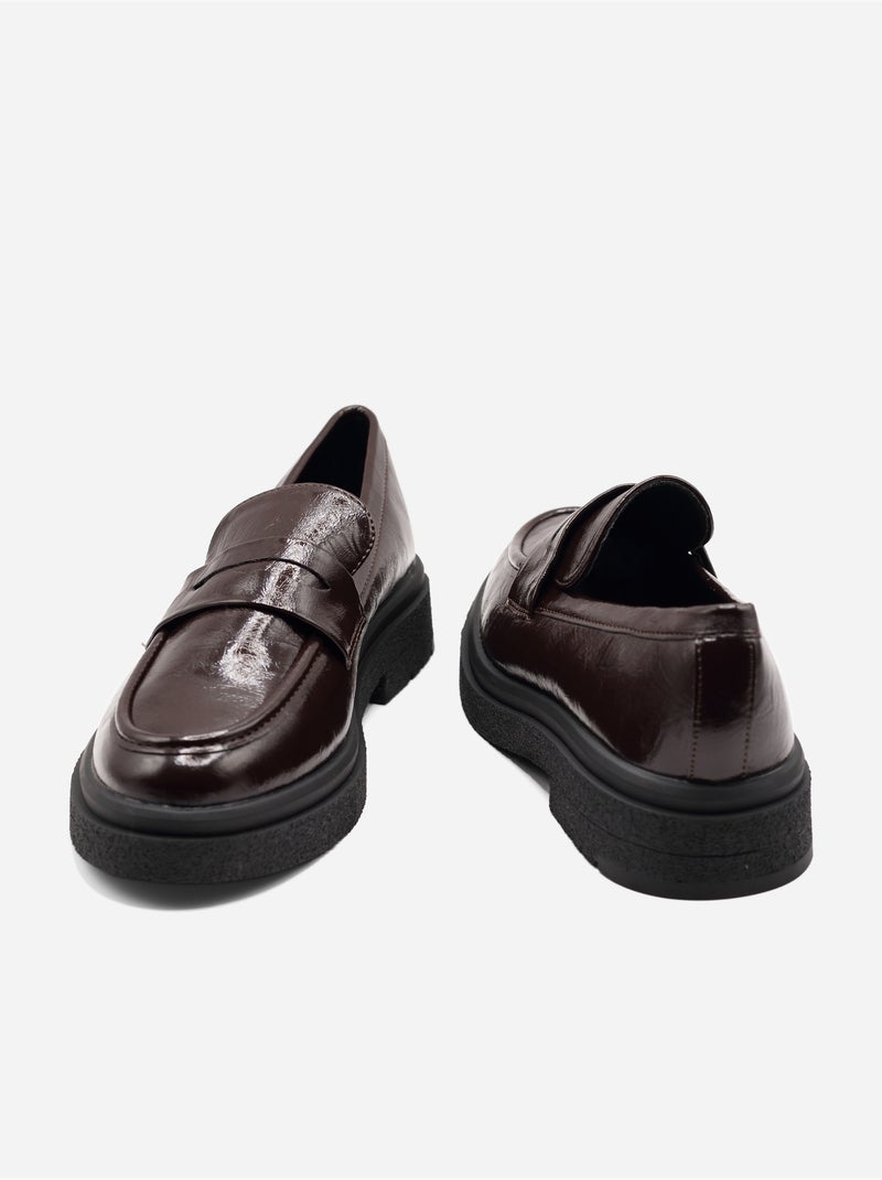 Mocasines sin cordones Marrón oscuro - Kiabi
