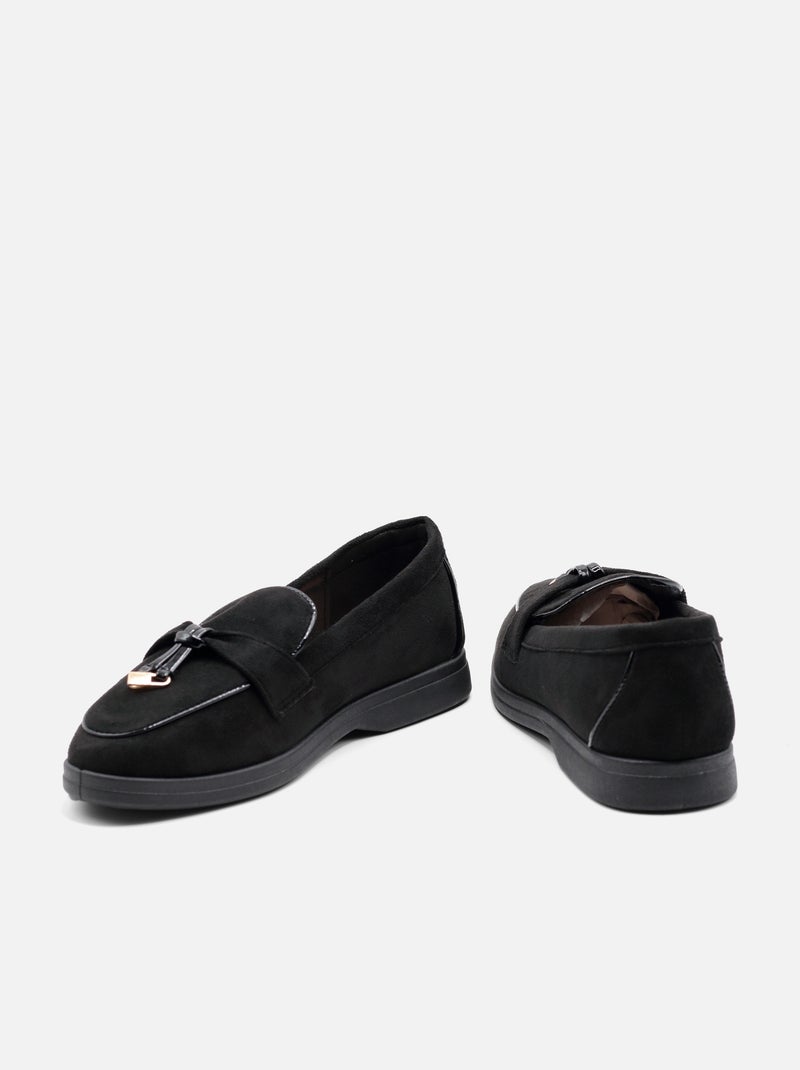 Mocasines sin cordones Negro - Kiabi