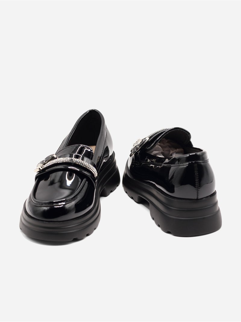 Mocasines sin cordones Negro - Kiabi
