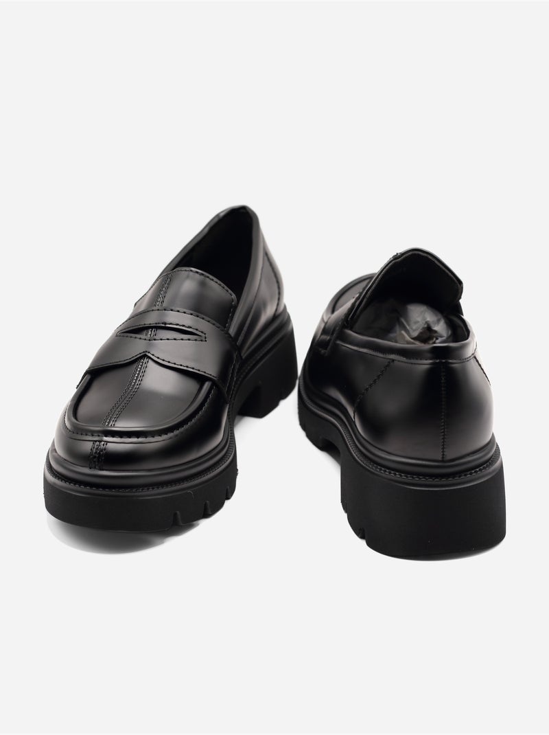 Mocasines sin cordones Negro - Kiabi