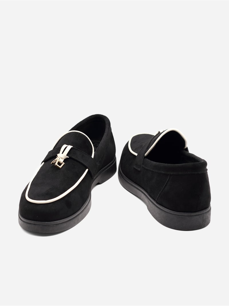 Mocasines sin cordones Negro - Kiabi
