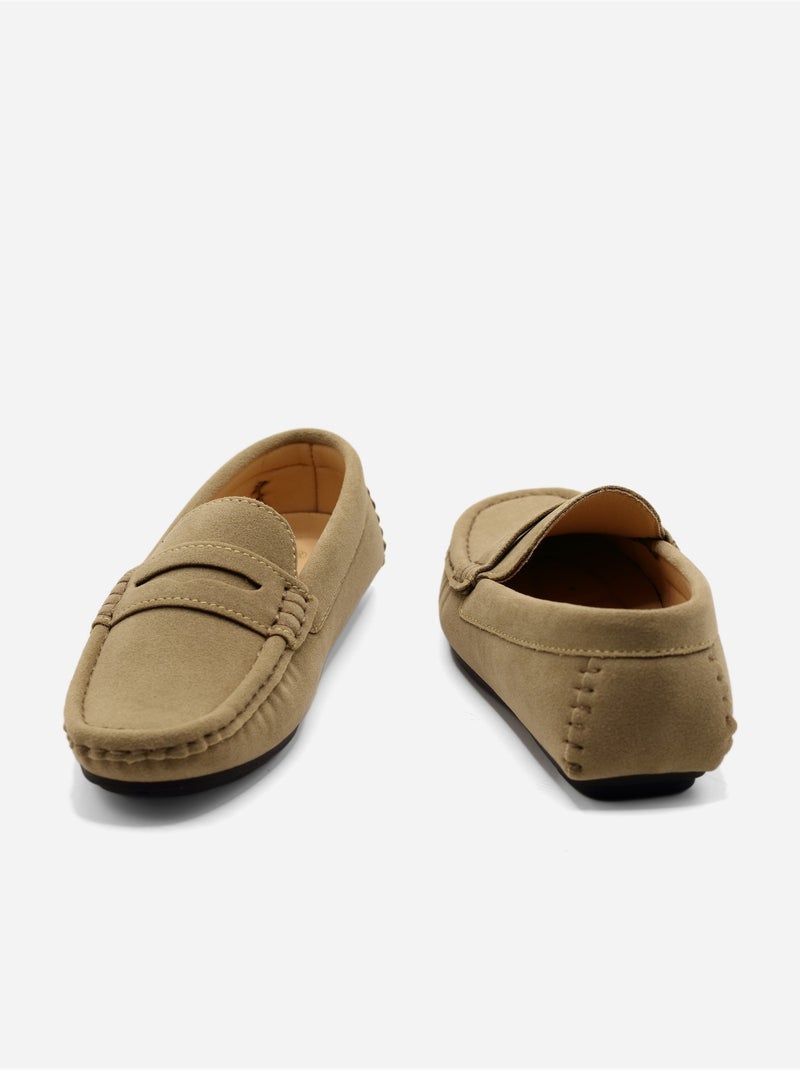 Mocasines sin cordones Taupe - Kiabi