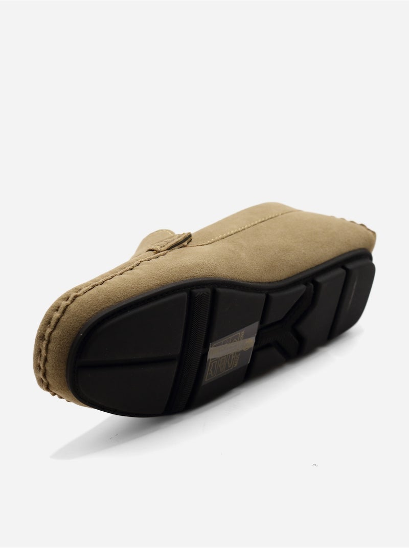 Mocasines sin cordones Taupe - Kiabi