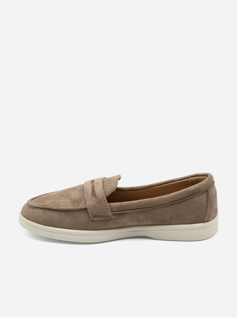 Mocasines sin cordones Taupe - Kiabi