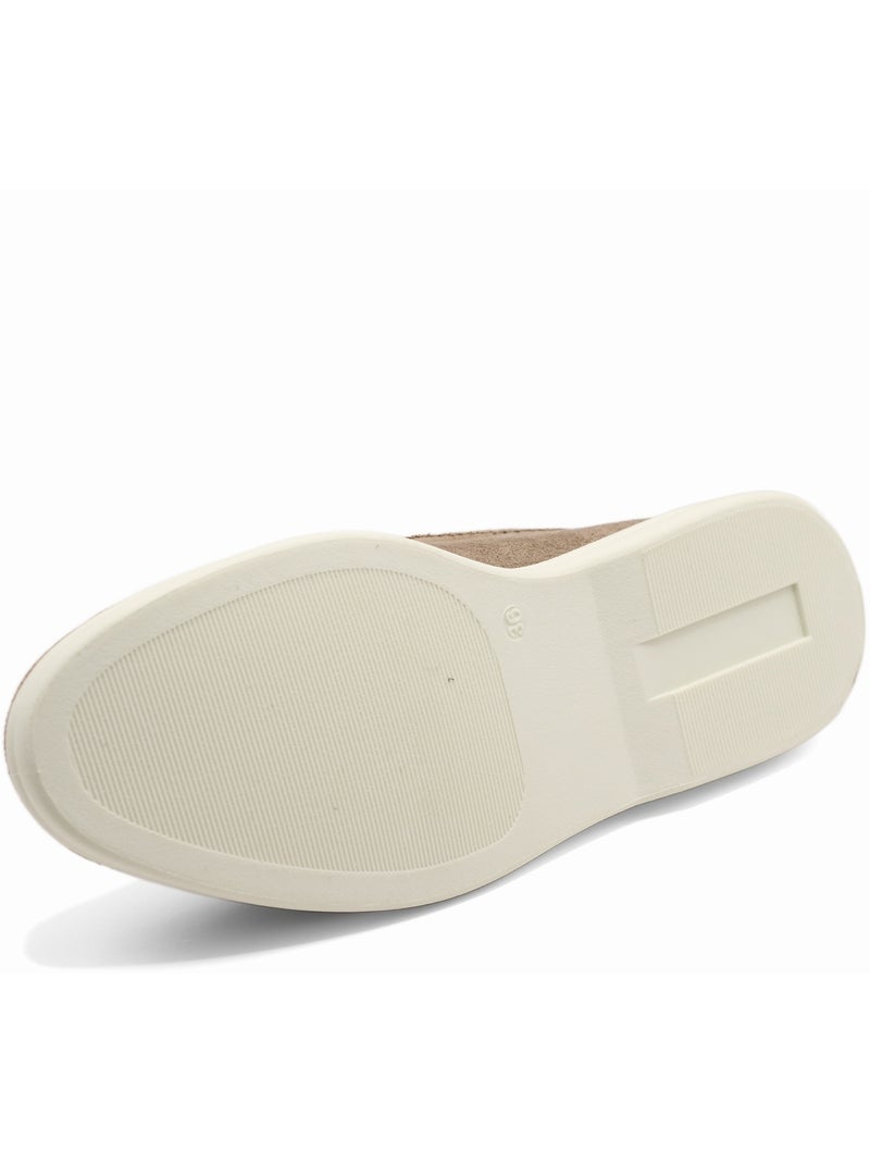 Mocasines sin cordones Taupe - Kiabi