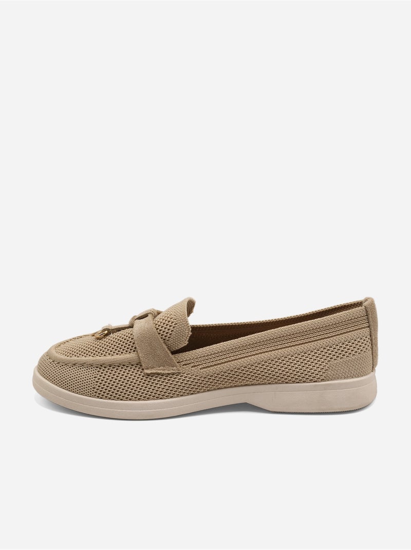 Mocasines sin cordones Taupe - Kiabi