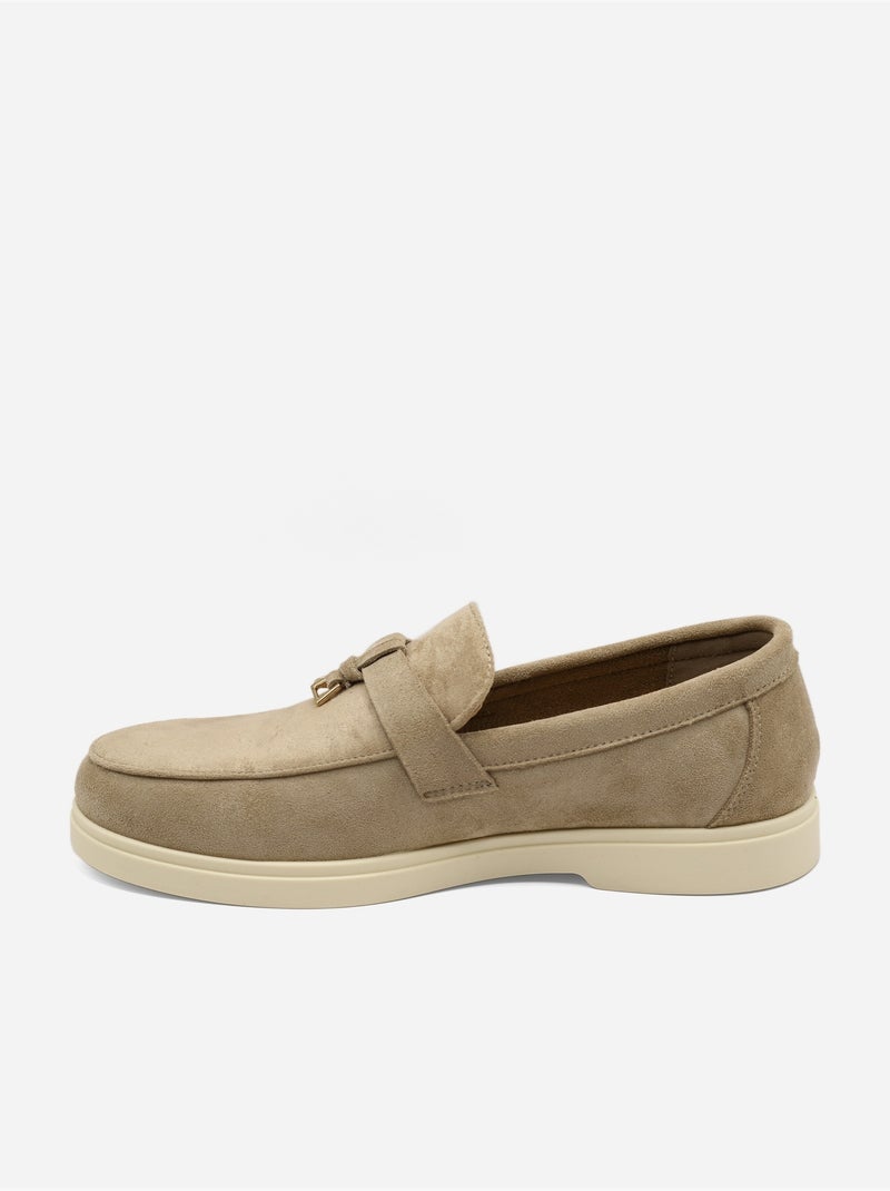 Mocasines sin cordones Taupe - Kiabi