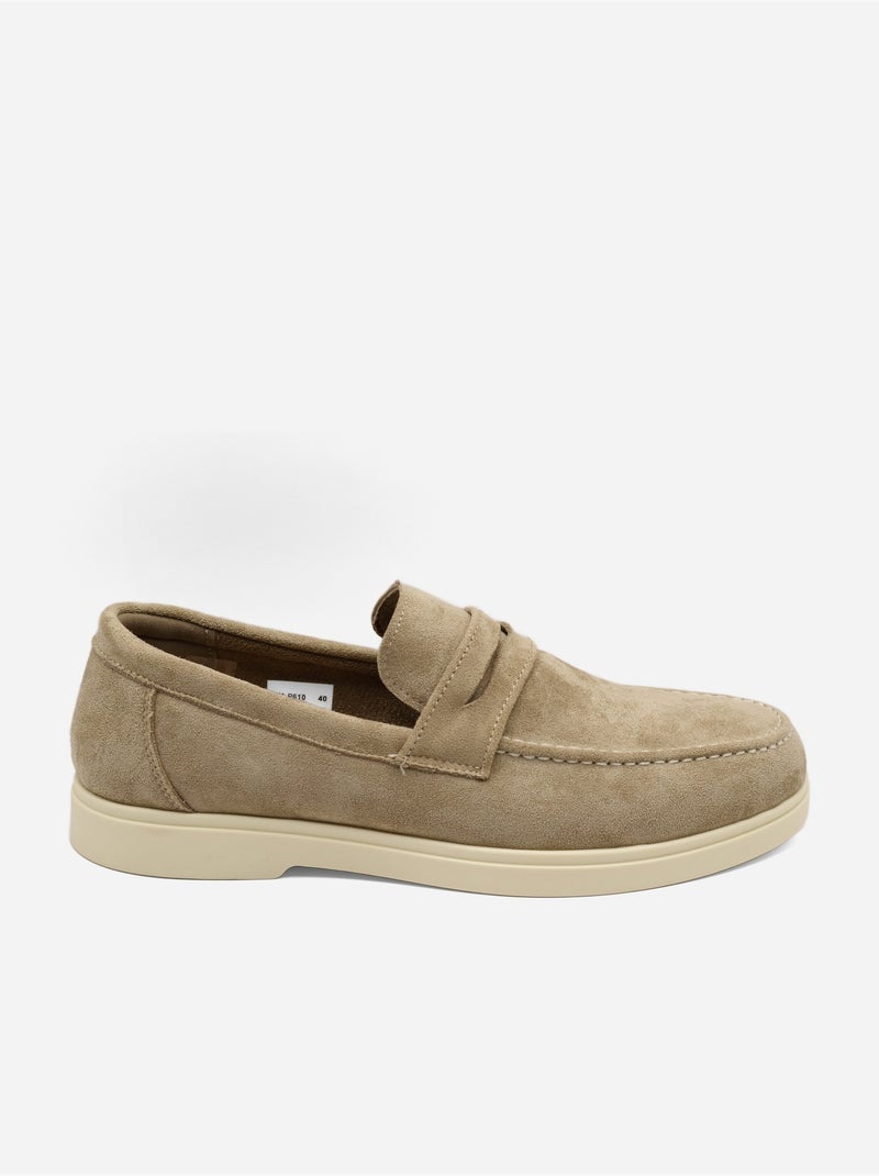 Mocasines sin cordones Taupe - Kiabi