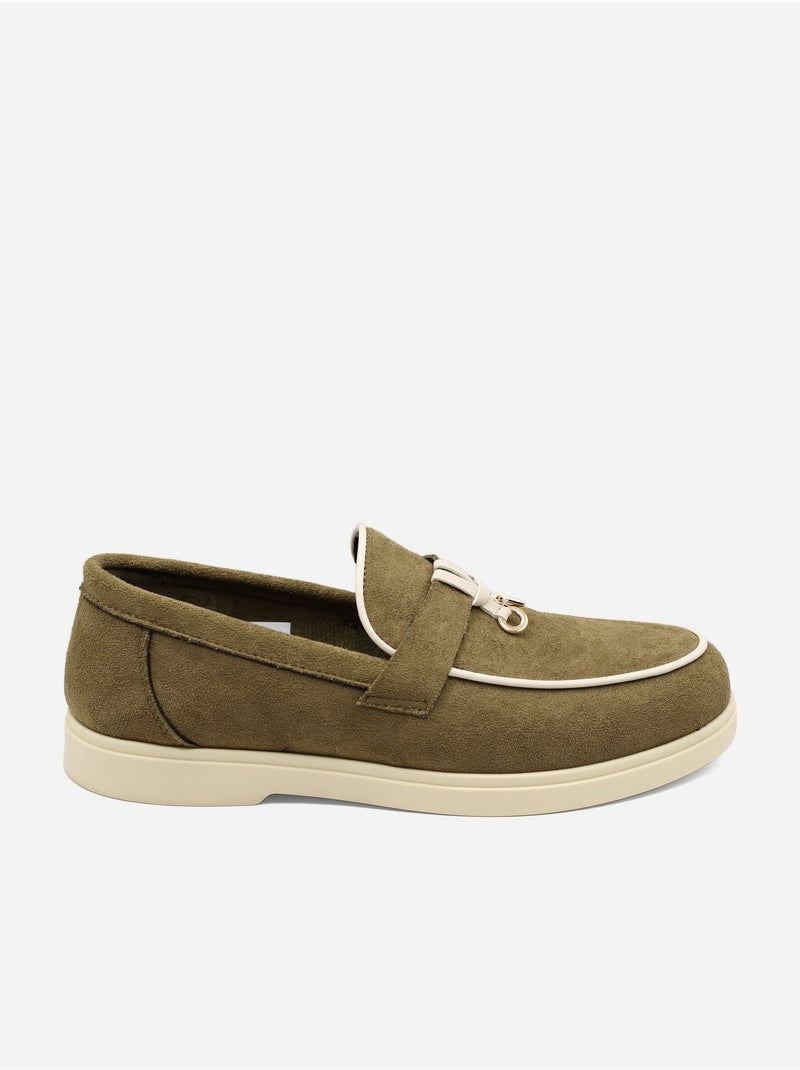 Mocasines sin cordones Verde - Kiabi