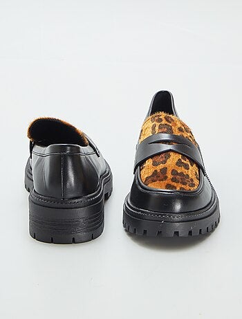 Mocasines sintéticos 'leopardo'