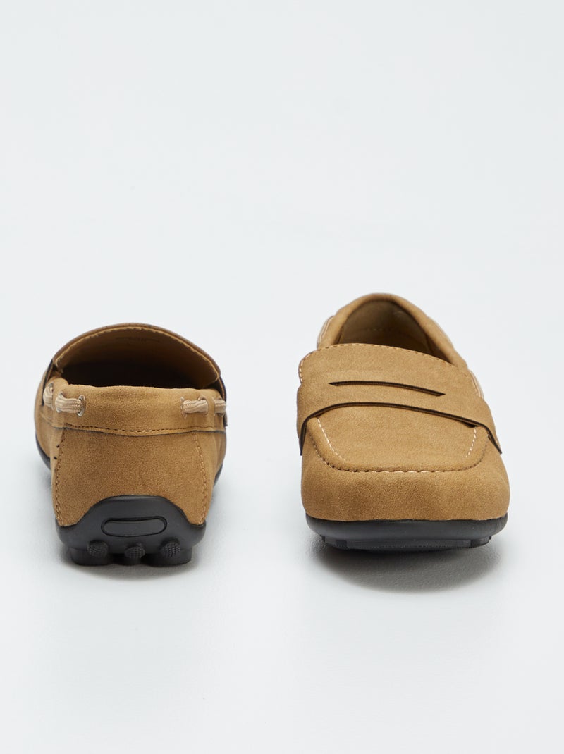 Mocasines tipo náutico lisos MARRON - Kiabi
