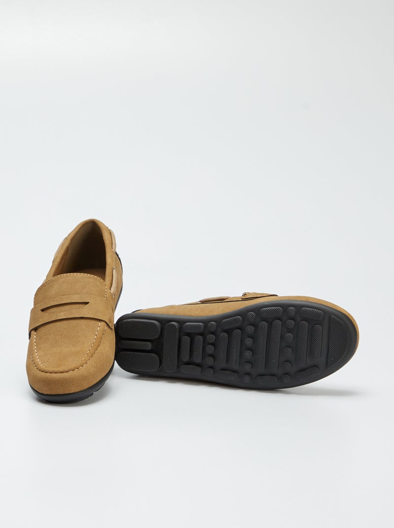 Mocasines tipo náutico lisos MARRON - Kiabi
