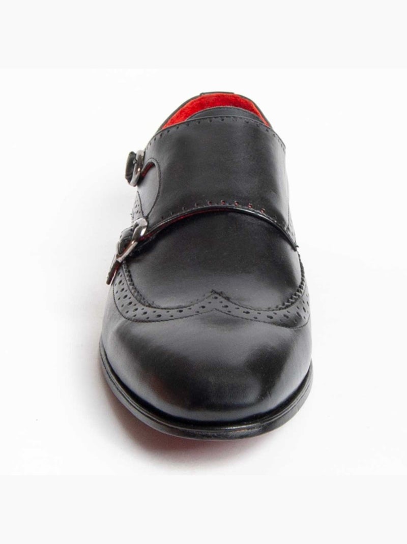 Mocasines Vestir Cuero Purapiel Negro - Kiabi
