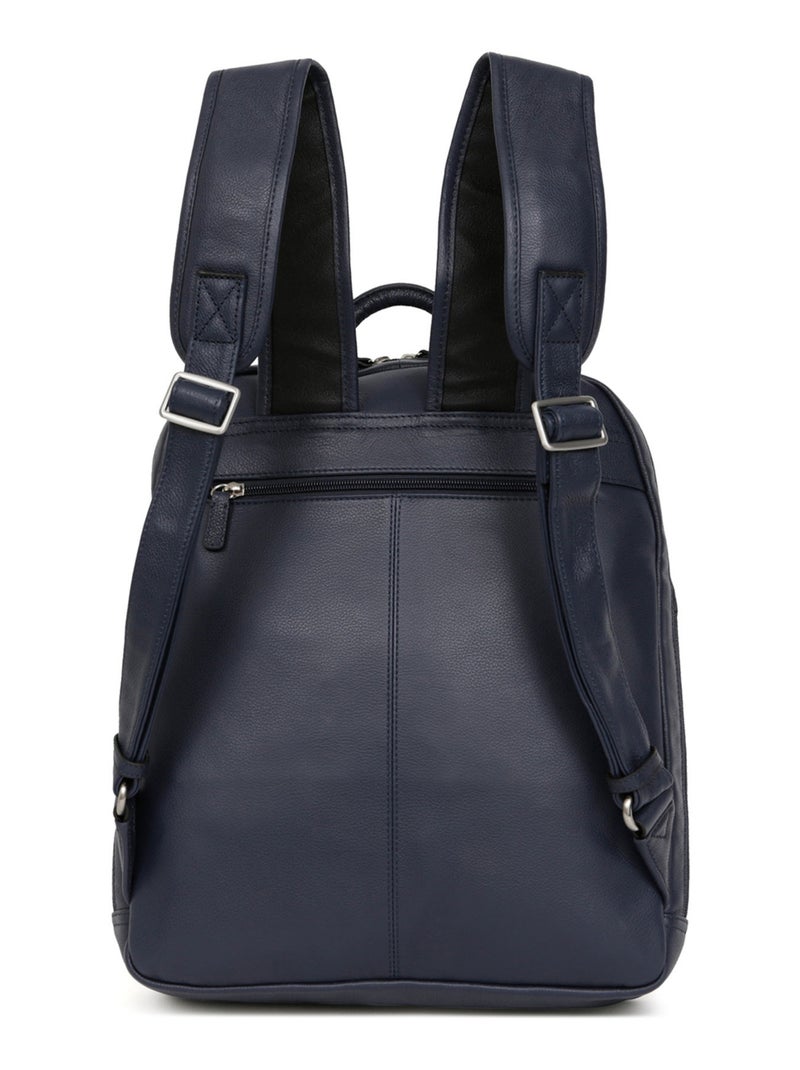 Mochila - 13" & a4 - cuero confort hexagona Azul marino - Kiabi