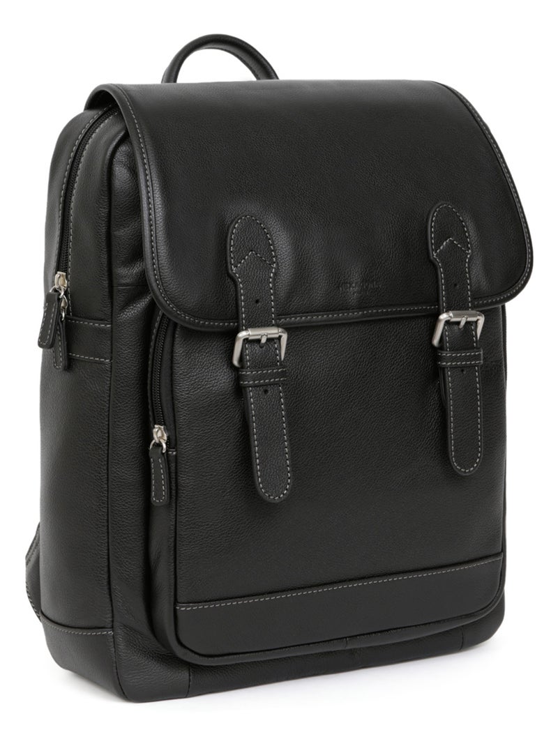Mochila - 13" & a4 - cuero confort hexagona Negro - Kiabi