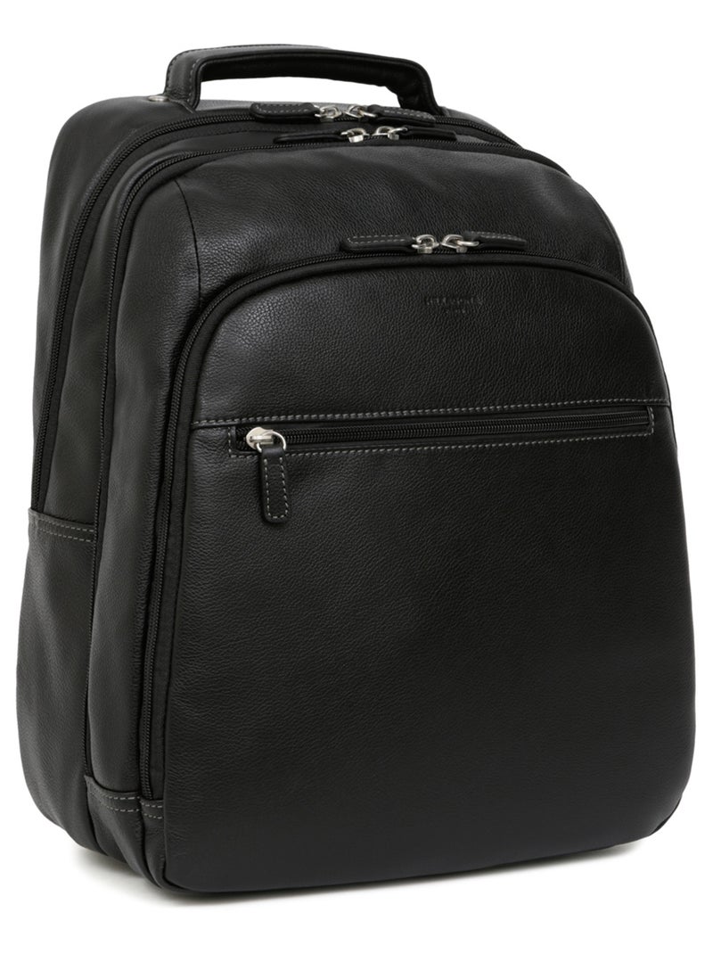 Mochila - 13" & a4 - cuero confort hexagona Negro - Kiabi