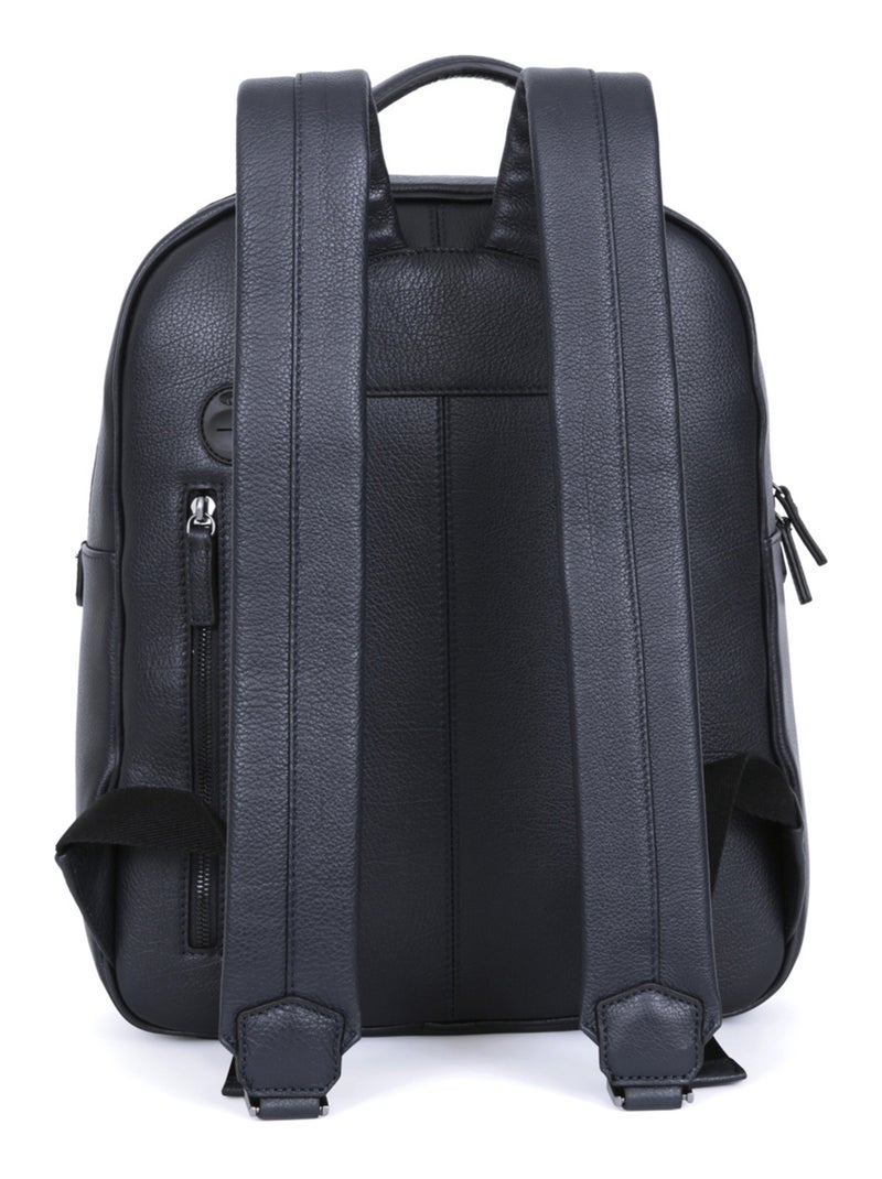 Mochila - 13" & a4 - cuero encore hexagona Azul marino - Kiabi