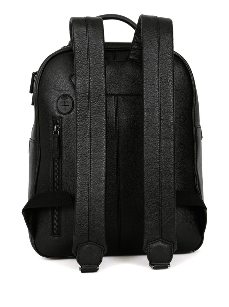 Mochila - 13" & a4 - cuero encore hexagona Negro - Kiabi