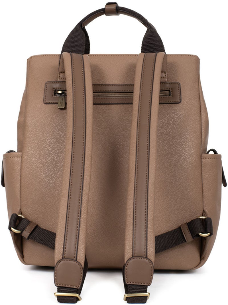Mochila - 13" & a4 ronda hexagona Taupe - Kiabi
