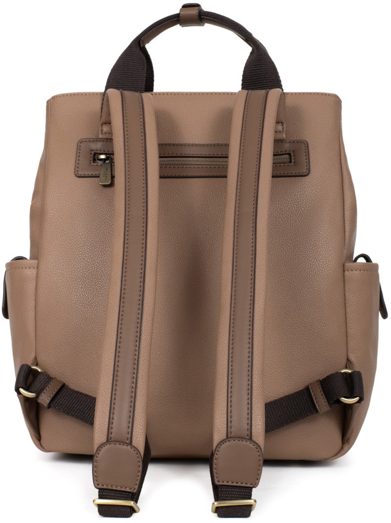 Mochila - 13" & a4 ronda hexagona Taupe - Kiabi