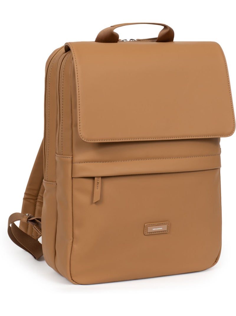 Mochila - 13 y a4 nami hexagona Marrón claro - Kiabi