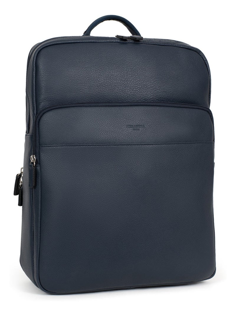 Mochila - 15" & tableta & a4 - cuero confort hexagona Azul marino - Kiabi