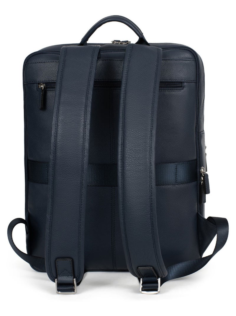 Mochila - 15" & tableta & a4 - cuero confort hexagona Azul marino - Kiabi
