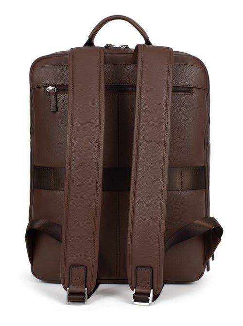 Mochila - 15" & tableta & a4 - cuero confort hexagona - Kiabi