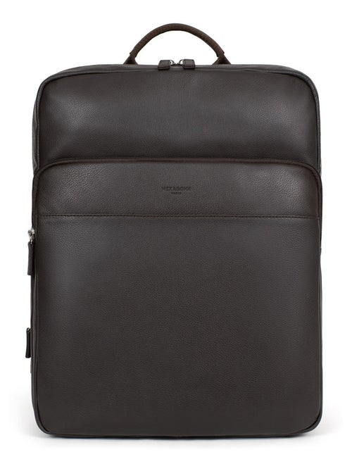 Mochila - 15" & tableta & a4 - cuero confort hexagona - Kiabi