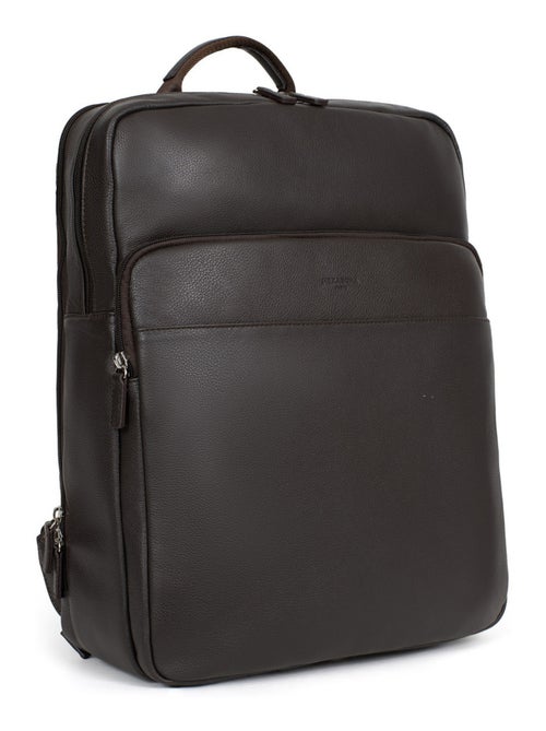 Mochila - 15" & tableta & a4 - cuero confort hexagona - Kiabi