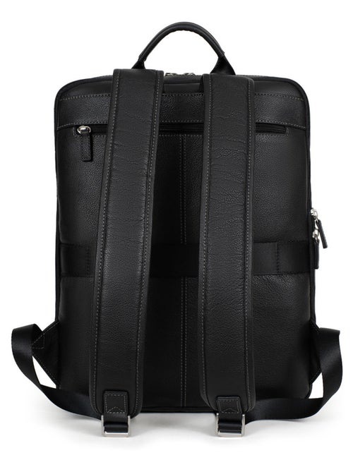 Mochila - 15" & tableta & a4 - cuero confort hexagona - Kiabi