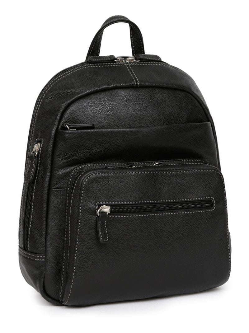 Mochila - cuero confort hexagona Negro - Kiabi