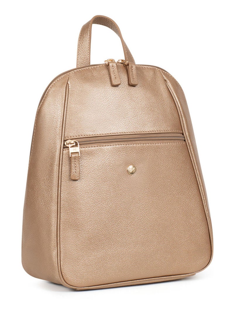 Mochila - cuero luna hexagona Dorado/Oro - Kiabi