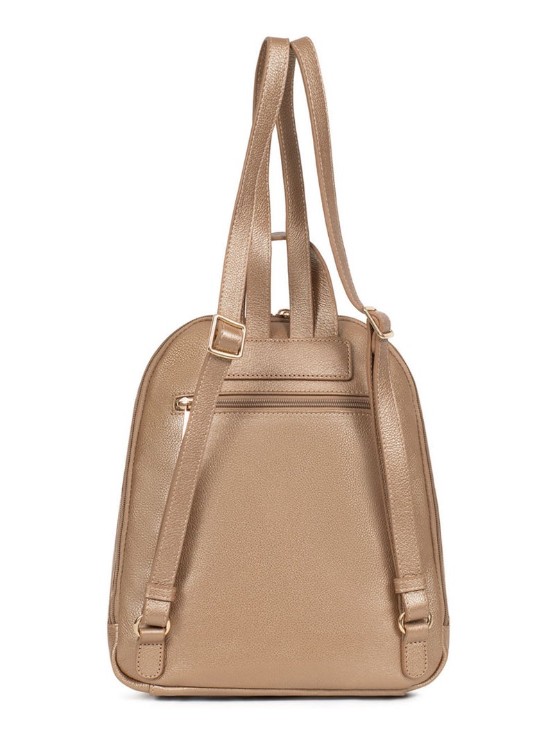 Mochila - cuero luna hexagona Dorado/Oro - Kiabi