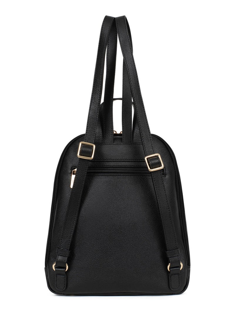 Mochila - cuero luna hexagona Negro - Kiabi