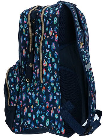 Mochila 42 cm so chic 2 compartimentos con cremallera