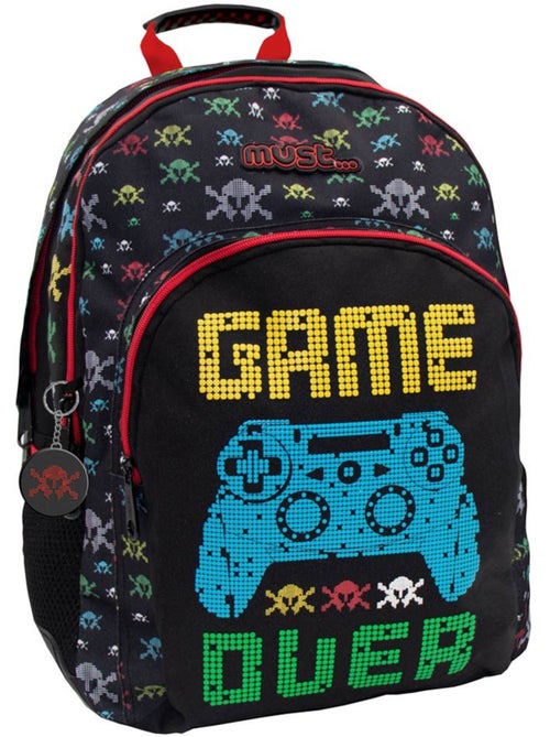Mochila 45 cm game over con llavero redondo cmp 2 compartimentos - Kiabi Mochila 45 cm game over con llavero redondo cmp 2 compartimentos - Kiabi