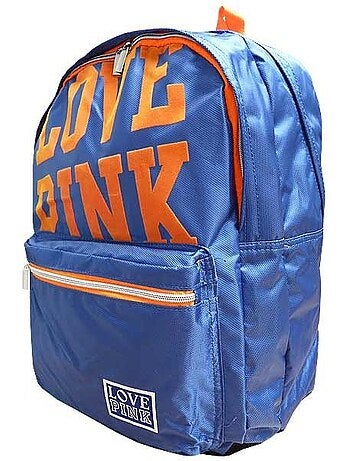 Mochila acolchada nylon love pink 43 cm