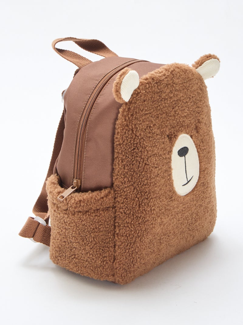 Mochila animada de oso Beige - Kiabi