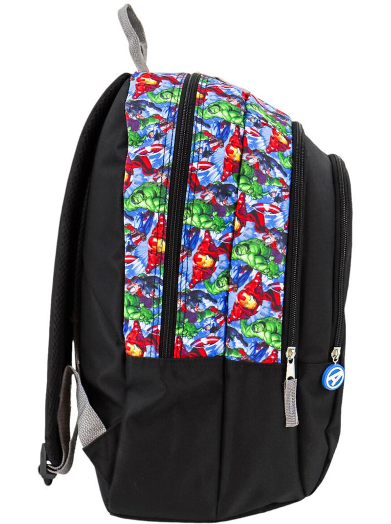 Mochila avengers de poliéster con estampado de personajes marvel Negro Multicolor Blanco - Kiabi