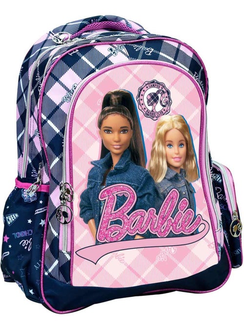Mochila barbie poliéster estampado écossais campus - Kiabi
