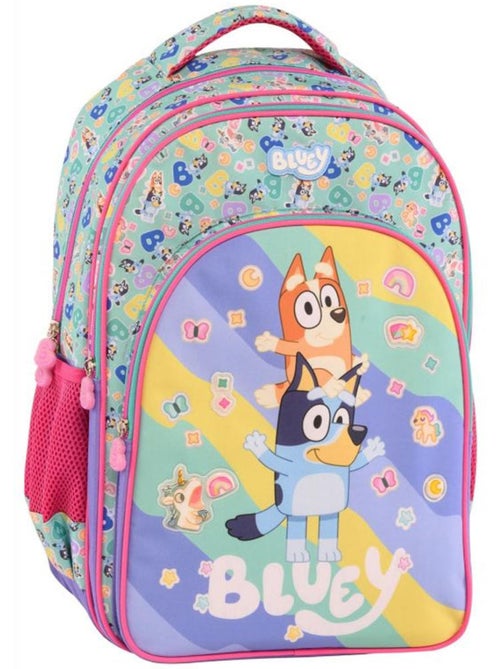 Mochila bluey 42 cm con pegatinas – 2 compartimentos – bleuie - Kiabi Mochila bluey 42 cm con pegatinas – 2 compartimentos – bleuie - Kiabi